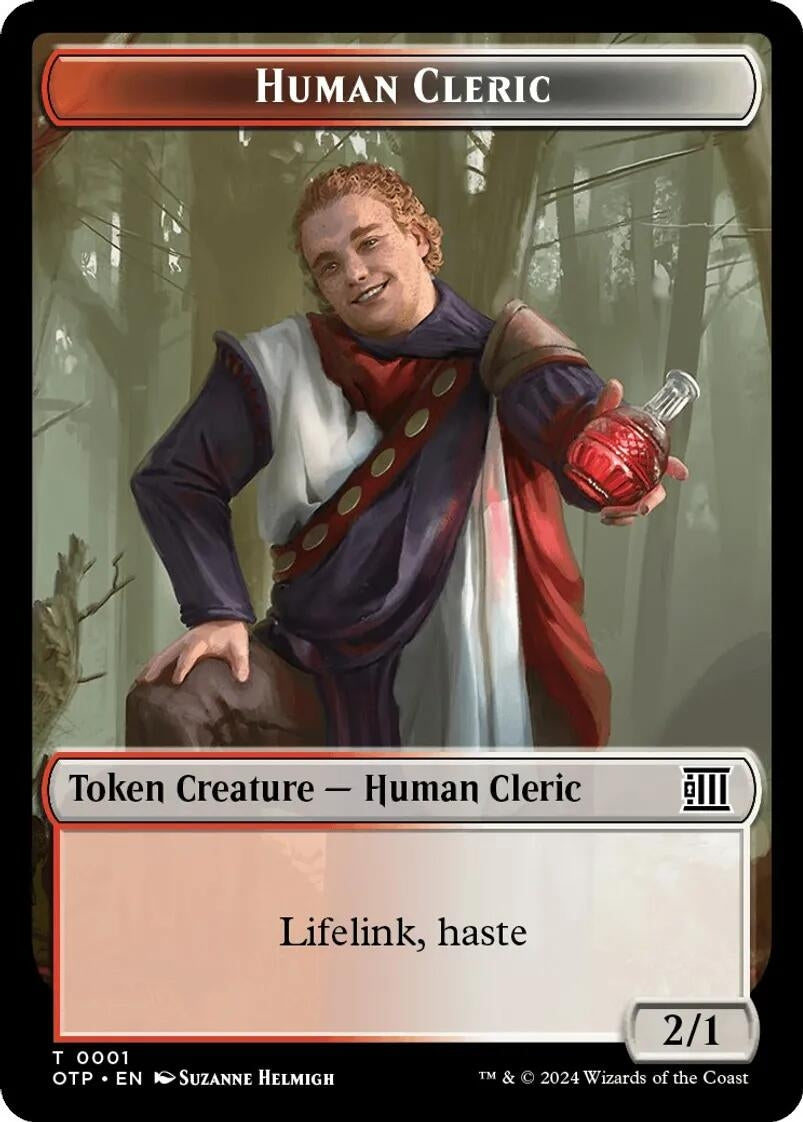 Image for Human Cleric // Plot Double-Sided Token (1) [OTP]