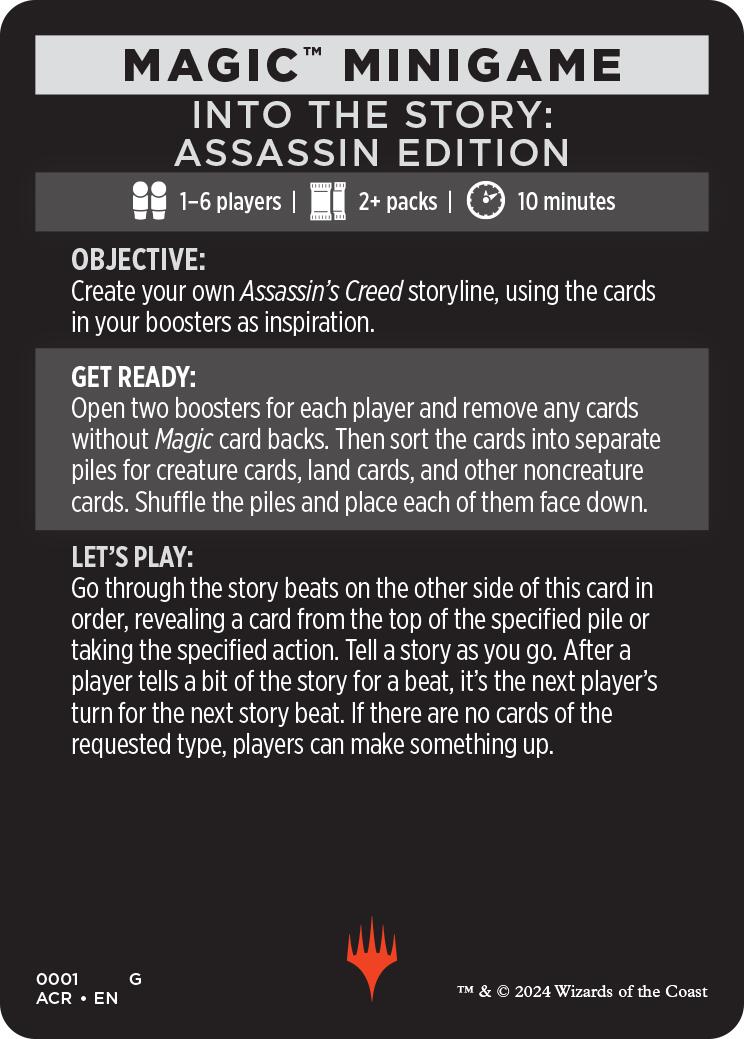 Into The Story: Assassin Edition (Magic Minigame) [Assassin's Creed Minigame] | Red Riot Games CA