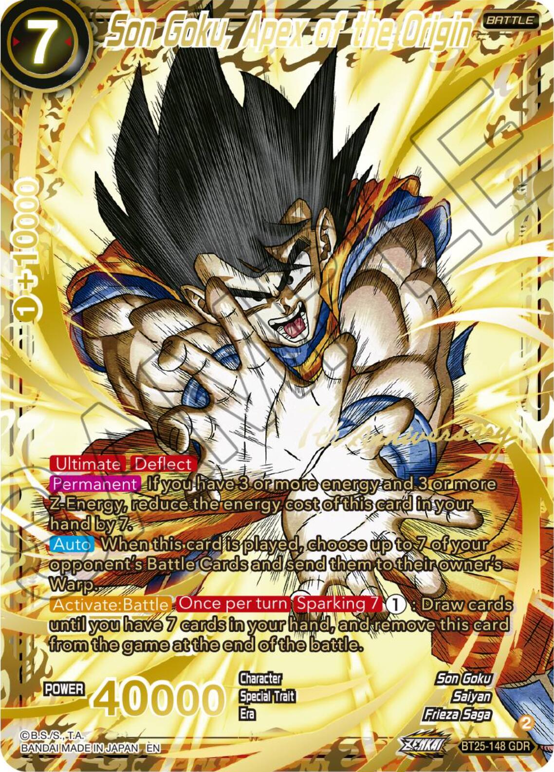 Son Goku, Apex of the Origin (GDR) (BT25-148) [Legend of the Dragon Balls] | Red Riot Games CA