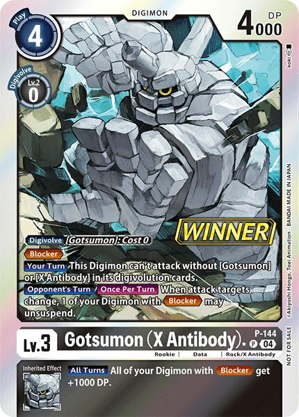 Gotsumon (X Antibody) [P-144] (Store Tournament 2024 Jul. – Sep. Winner Pack) [Promotional Cards] | Red Riot Games CA