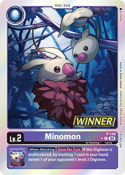 Minomon [P-149] (Store Tournament 2024 Jul. – Sep. Winner Pack) [Promotional Cards] | Red Riot Games CA