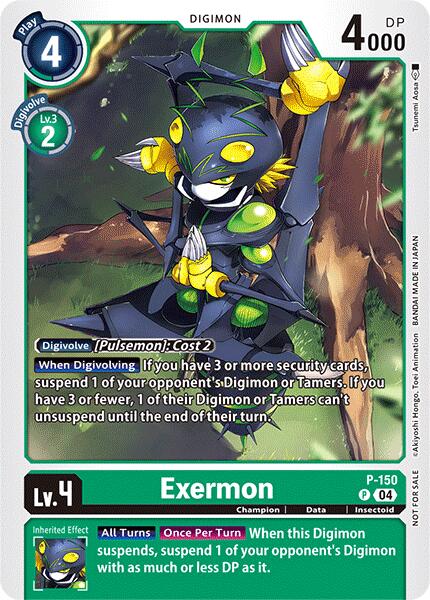Exermon [P-150] (Store Tournament 2024 Jul. – Sep. Participation Pack) [Promotional Cards] | Red Riot Games CA