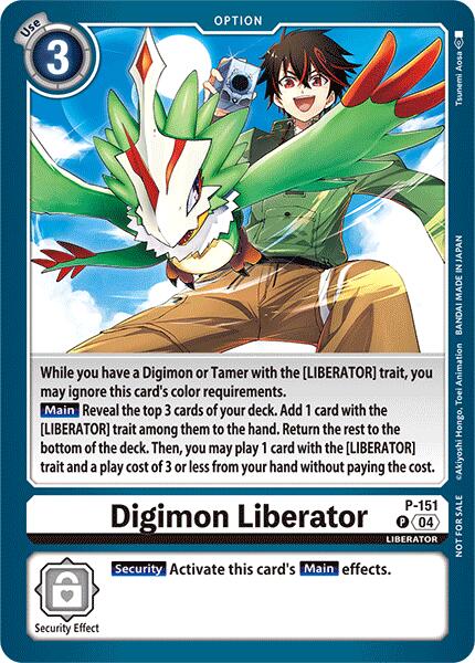 Digimon Liberator [P-151] (Store Tournament 2024 Jul. – Sep. Participation Pack) [Promotional Cards] | Red Riot Games CA