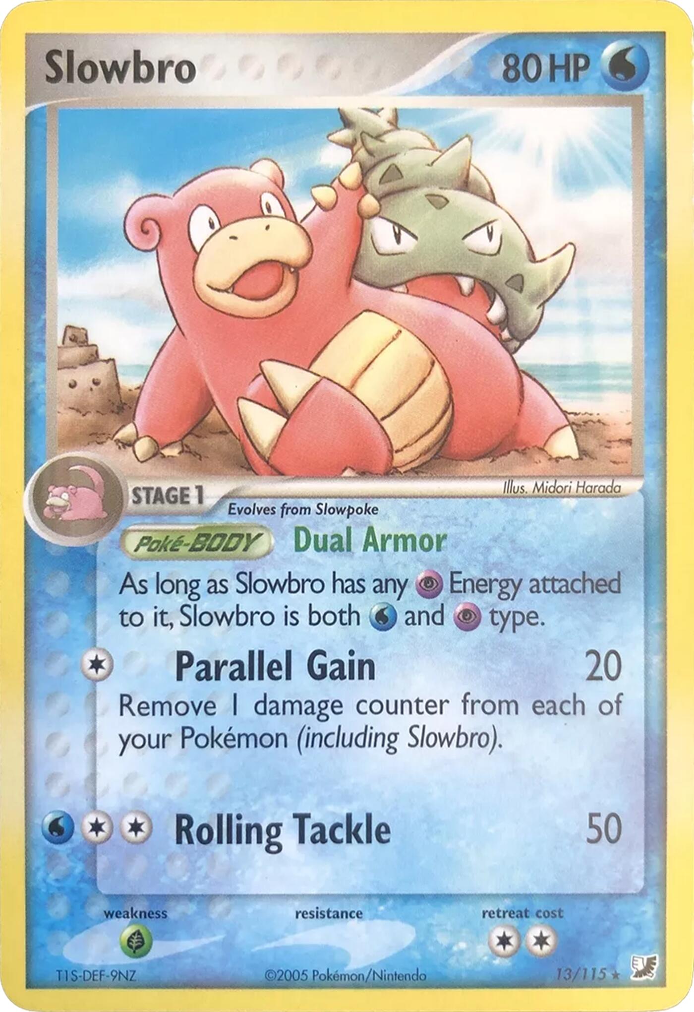 Slowbro (13/115) (Theme Deck Exclusives) [EX: Unseen Forces] | Red Riot Games CA