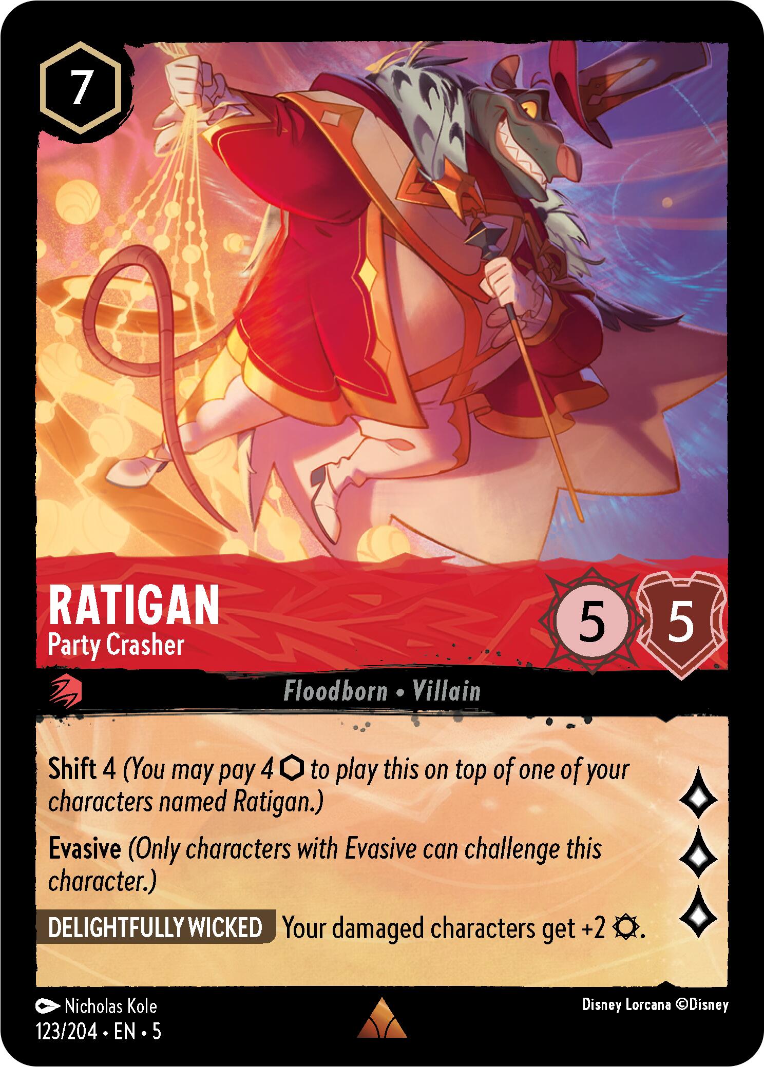 Ratigan - Party Crasher (123/204) [Shimmering Skies] | Red Riot Games CA