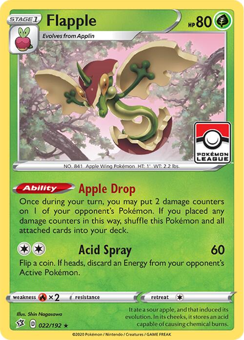 Flapple (022/192) (2024 League Promo) [League & Championship Cards] | Red Riot Games CA