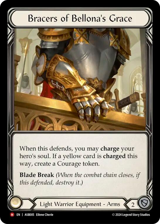 Bracers of Bellona's Grace [ASB005] (Armory Deck: Boltyn)  Rainbow Foil | Red Riot Games CA