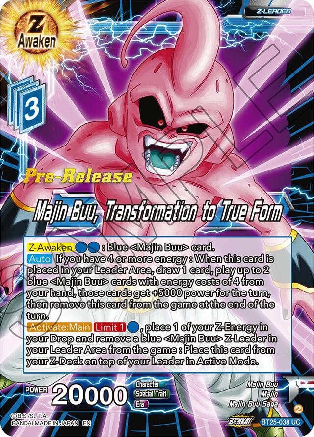 Majin Buu, Transformation to True Form (BT25-038) [Legend of the Dragon Balls Prerelease Promos] | Red Riot Games CA