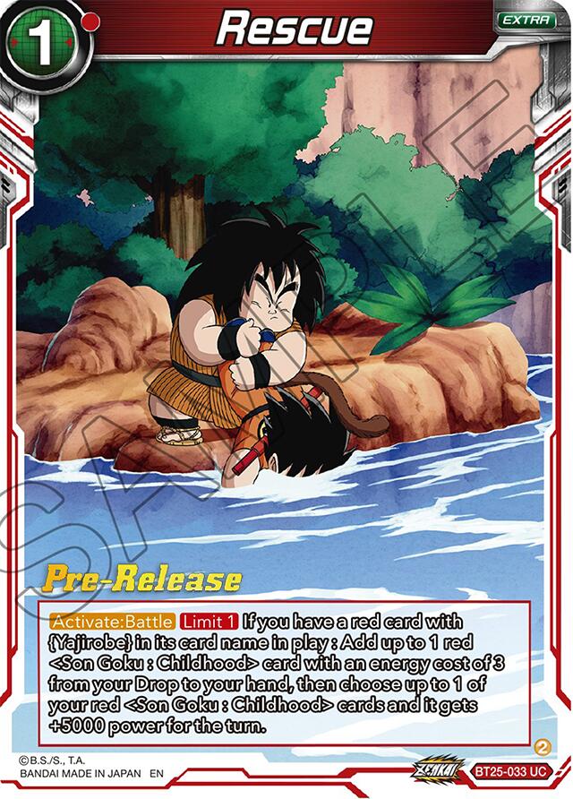 Rescue (BT25-033) [Legend of the Dragon Balls Prerelease Promos] | Red Riot Games CA