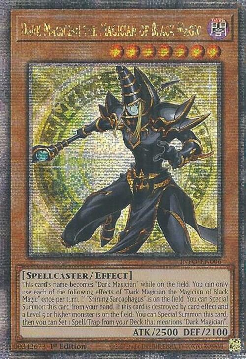 Dark Magician the Magician of Black Magic (Quarter Century Secret Rare) [INFO-EN006] Quarter Century Secret Rare | Red Riot Games CA