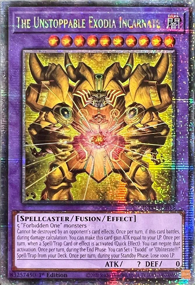 The Unstoppable Exodia Incarnate (Quarter Century Secret Rare) [INFO-EN033] Quarter Century Secret Rare | Red Riot Games CA