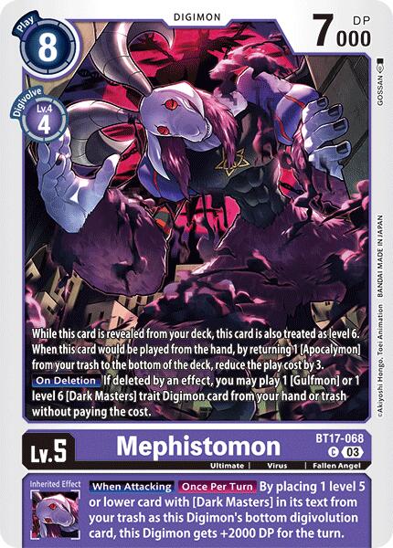 Mephistomon [BT17-068] [Secret Crisis] | Red Riot Games CA