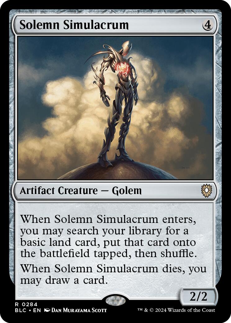 Solemn Simulacrum [Bloomburrow Commander] | Red Riot Games CA