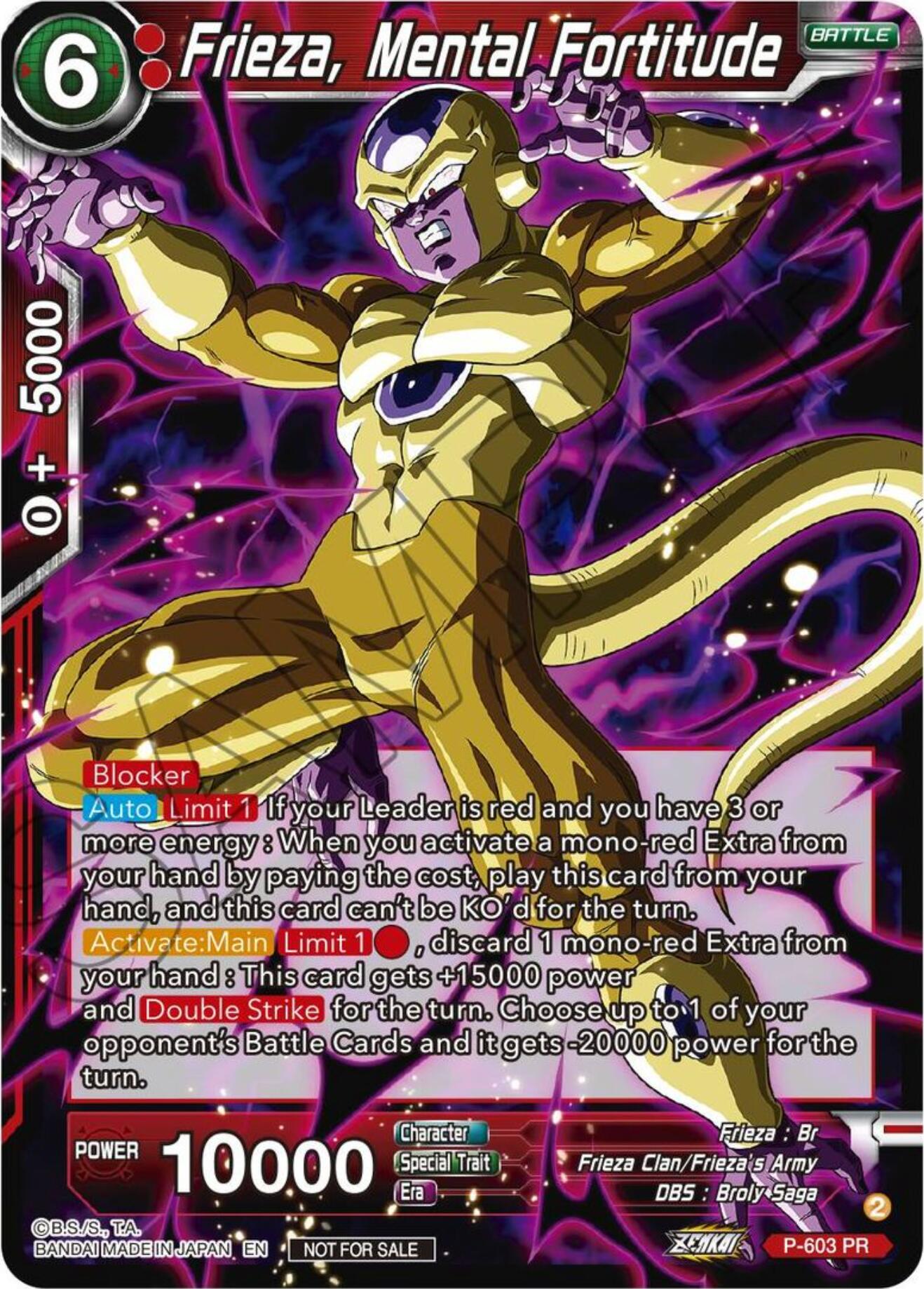 Frieza, Mental Fortitude (Tournament Pack Vol. 8) (P-603) [Promotion Cards] | Red Riot Games CA