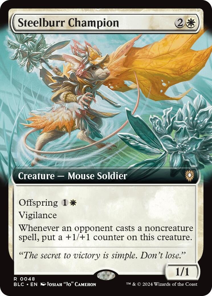 Image for Steelburr Champion (Extended Art) (48) [BLC]