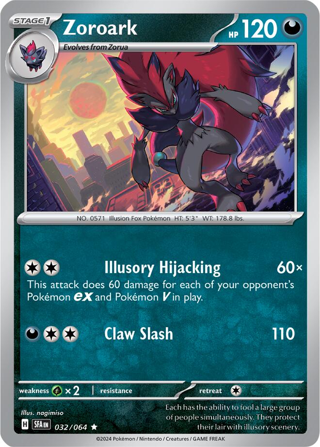 Zoroark (032/064) [Scarlet & Violet: Shrouded Fable] | Red Riot Games CA