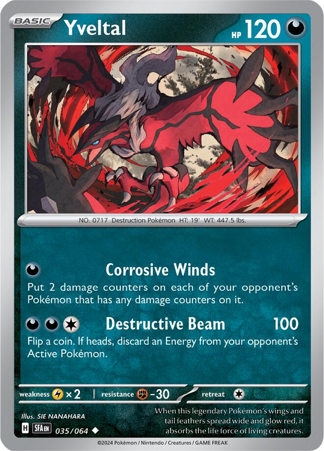 Yveltal (035/064) [Scarlet & Violet: Shrouded Fable] | Red Riot Games CA