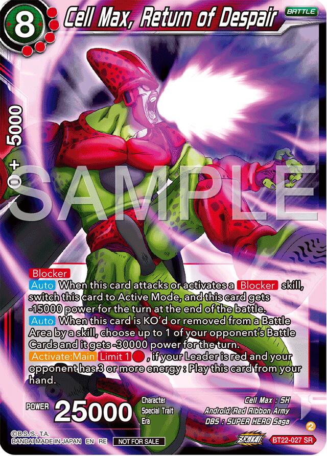 Cell Max, Return of Despair (Deluxe Pack 2024 Vol.2) (BT22-027) [Promotion Cards] | Red Riot Games CA