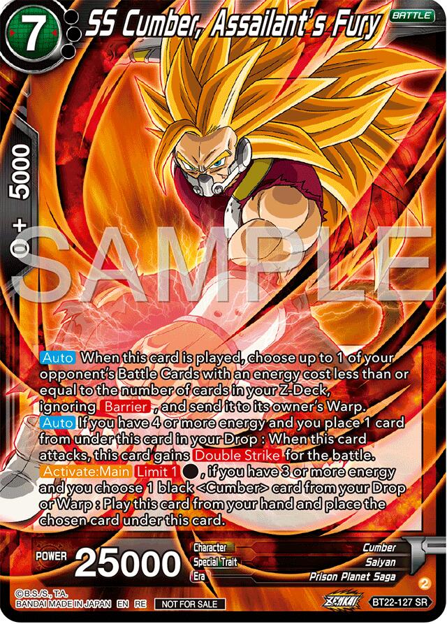 SS Cumber, Assailant's Fury (Deluxe Pack 2024 Vol.2) (BT22-127) [Promotion Cards] | Red Riot Games CA