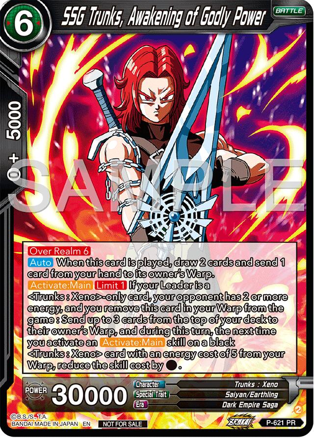 SSG Trunks, Awakening of Godly Power (Deluxe Pack 2024 Vol.2) (P-621) [Promotion Cards] | Red Riot Games CA