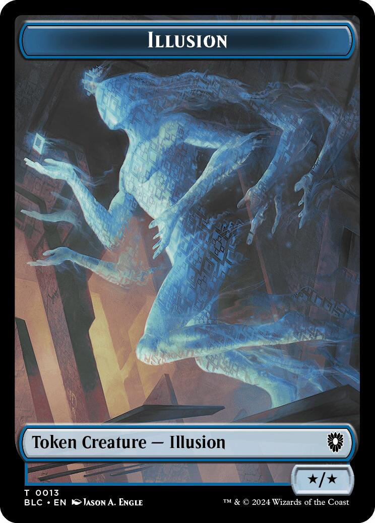 Illusion // Goblin Double-Sided Token [Bloomburrow Commander Tokens] | Red Riot Games CA