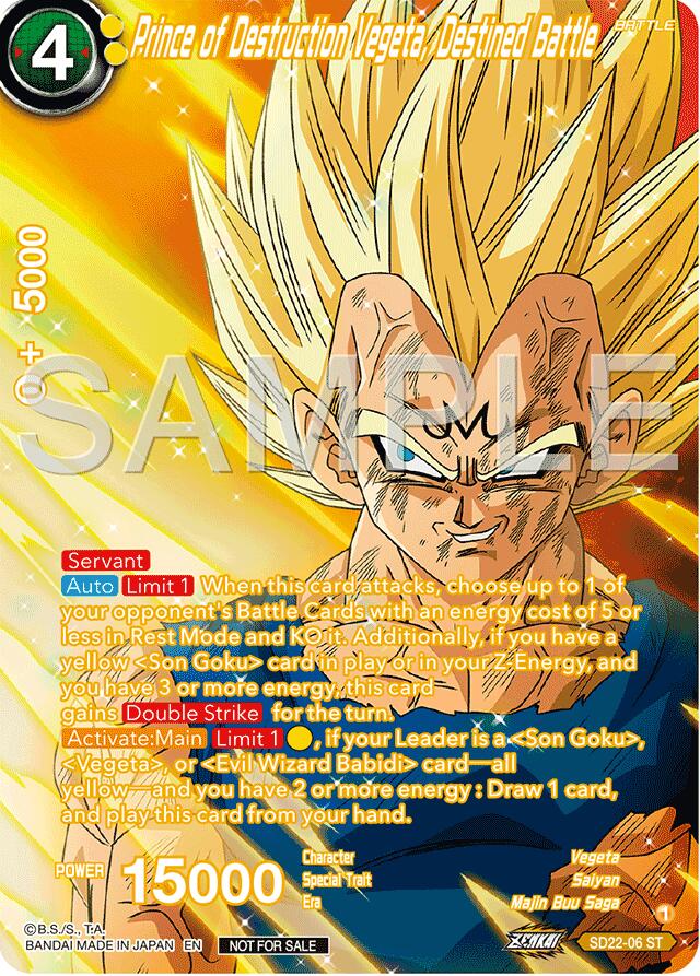 Prince of Destruction Vegeta, Destined Battle (Premium Alt-Art Card Set 2024 Vol.2) (SD22-06) [Promotion Cards] | Red Riot Games CA