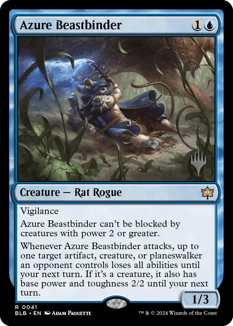 Azure Beastbinder (Promo Pack) [Bloomburrow Promos] | Red Riot Games CA