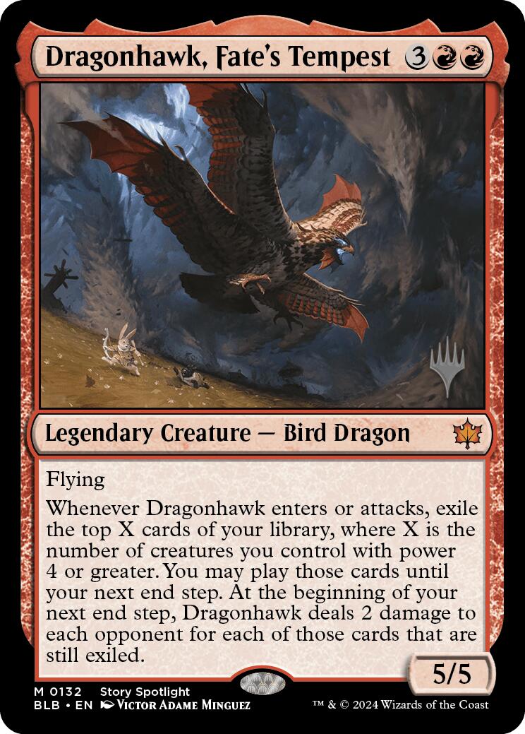 Dragonhawk, Fate's Tempest (Promo Pack) [Bloomburrow Promos] | Red Riot Games CA