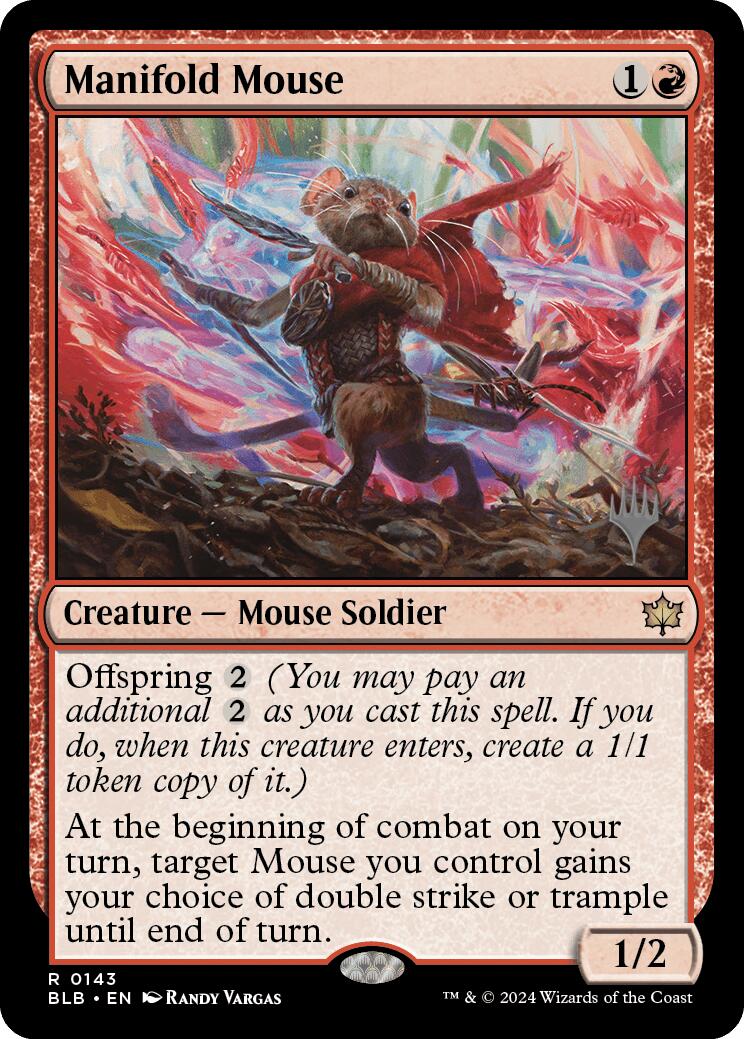 Manifold Mouse (Promo Pack) [Bloomburrow Promos] | Red Riot Games CA
