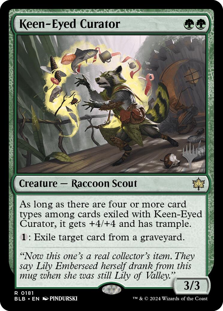 Keen-Eyed Curator (Promo Pack) [Bloomburrow Promos] | Red Riot Games CA