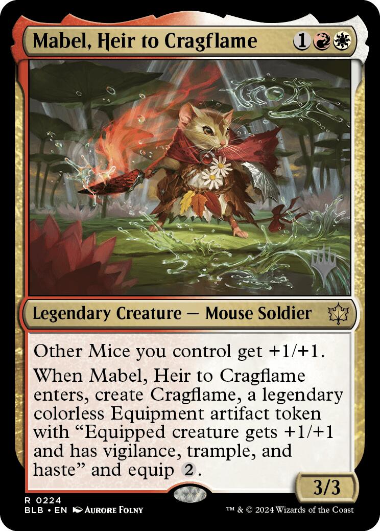 Mabel, Heir to Cragflame (Promo Pack) [Bloomburrow Promos] | Red Riot Games CA