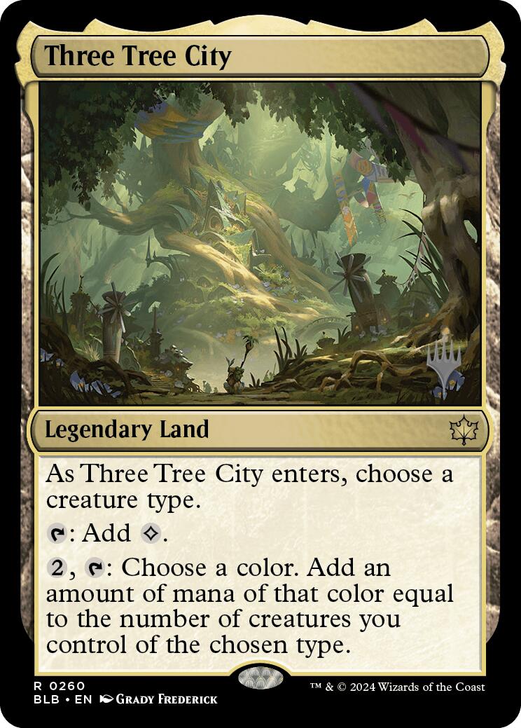 Three Tree City (Promo Pack) [Bloomburrow Promos] | Red Riot Games CA