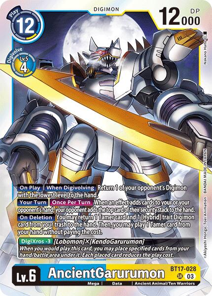 AncientGarurumon [BT17-028] [Secret Crisis] | Red Riot Games CA