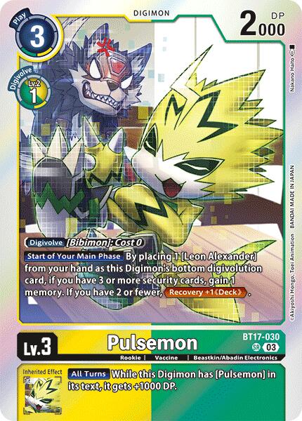 Pulsemon [BT17-030] [Secret Crisis] | Red Riot Games CA