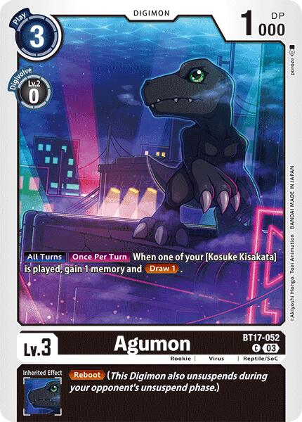 Agumon [BT17-052] - BT17-052 [Secret Crisis] | Red Riot Games CA