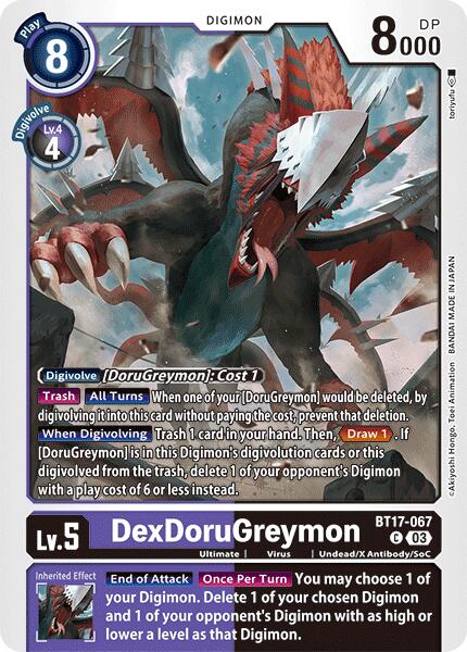 DexDoruGreymon [BT17-067] [Secret Crisis] | Red Riot Games CA