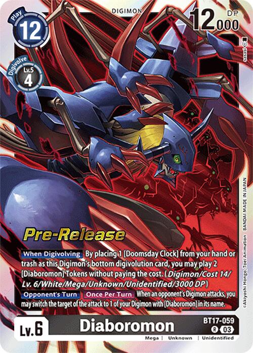 Diaboromon [BT17-059] [Secret Crisis Pre-Release Cards] | Red Riot Games CA