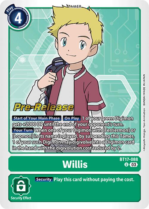 Willis [BT17-088] [Secret Crisis Pre-Release Cards] | Red Riot Games CA