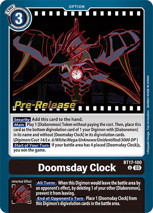 Doomsday Clock [BT17-100] [Secret Crisis Pre-Release Cards] | Red Riot Games CA