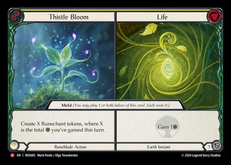 Thistle Bloom // Life [ROS005] (Rosetta)  Rainbow Foil | Red Riot Games CA