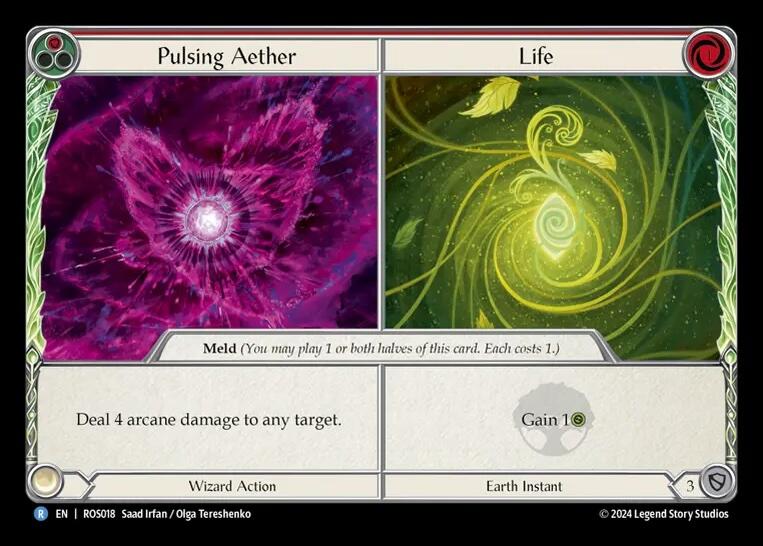 Pulsing Aether // Life [ROS018] (Rosetta)  Rainbow Foil | Red Riot Games CA