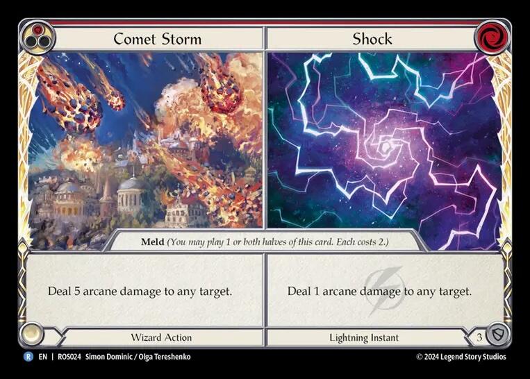 Comet Storm // Shock [ROS024] (Rosetta)  Rainbow Foil | Red Riot Games CA