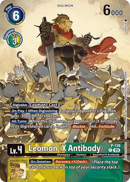Leomon (X Antibody) [P-139] (Update Pack 2024) [Secret Crisis] | Red Riot Games CA