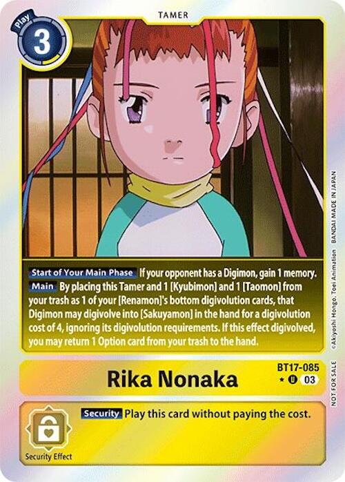 Rika Nonaka [BT17-085] (Secret Crisis: Movie Memorial Pack) [Secret Crisis] | Red Riot Games CA