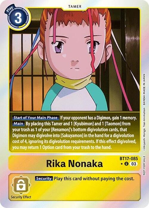 Rika Nonaka [BT17-085] (Secret Crisis: Movie Memorial Pack) [Secret Crisis]