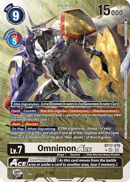 Omnimon ACE [BT17-078] (Alternate Art) [Secret Crisis] | Red Riot Games CA