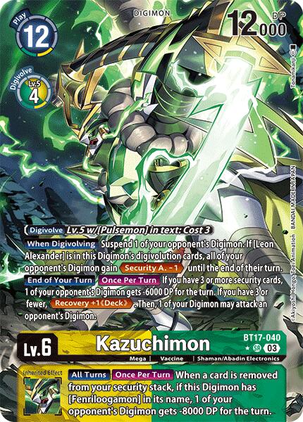 Kazuchimon [BT17-040] (Alternate Art) [Secret Crisis] | Red Riot Games CA