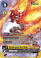 ShineGreymon: Burst Mode ACE [BT17-041] (Alternate Art) [Secret Crisis] | Red Riot Games CA