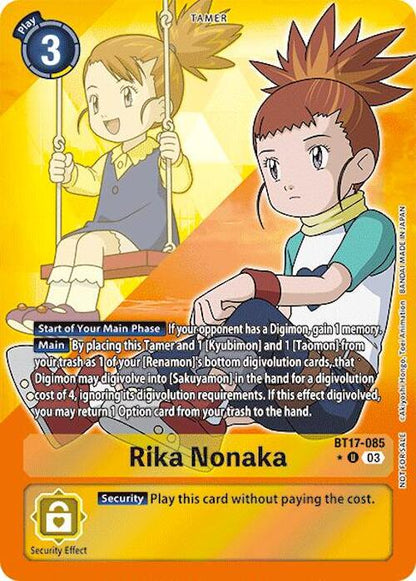 Rika Nonaka [BT17-085] (Alternate Art) [Secret Crisis]