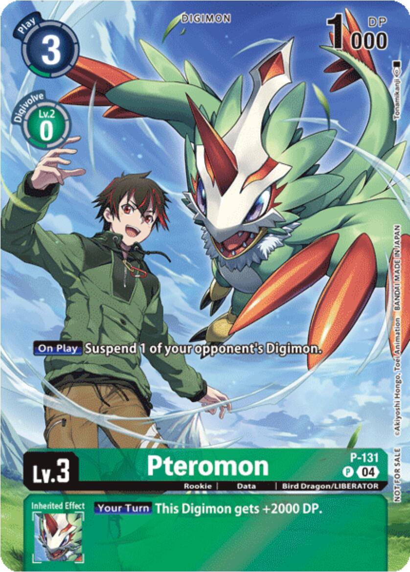 Pteromon [P-131] (Digimon Liberator Promotion) (Textured) [Promotional Cards] | Red Riot Games CA